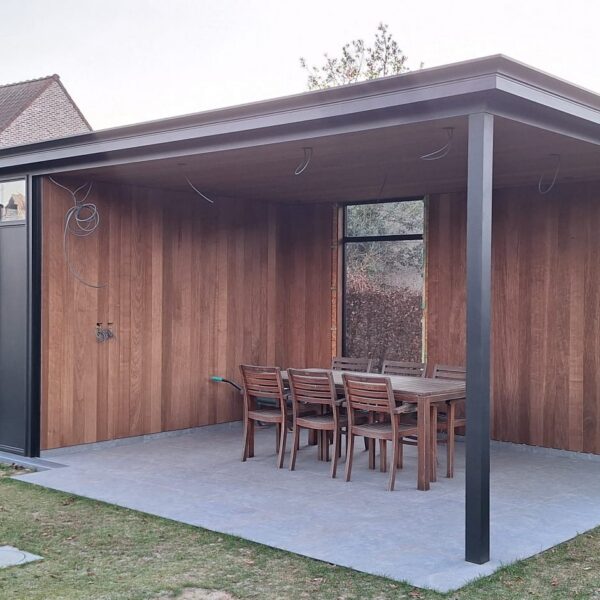 tuinkamer combinatie open gesloten